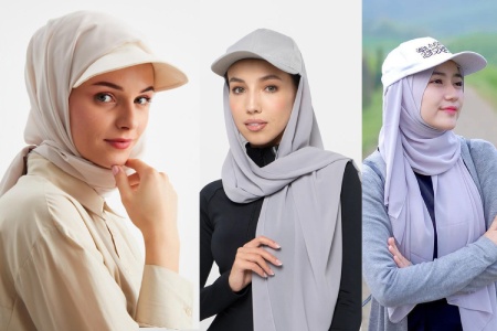کلاه کپ با حجاب کلاه کپ با حجاب