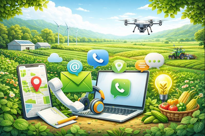 تماس و ارتباط با تیم کشاورزی نوین تماس و ارتباط با کشاورزی نوین