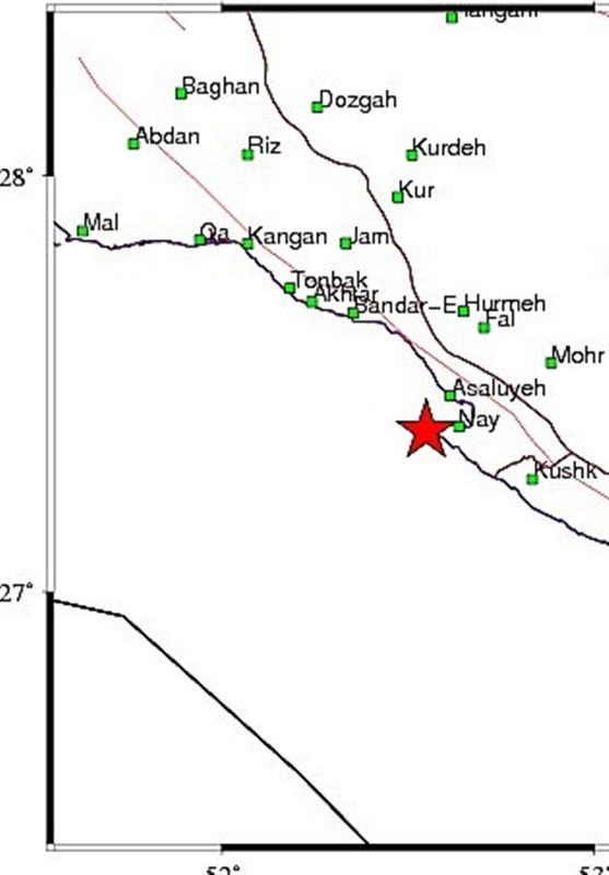 زلزله 5.2ریشتری عسلویه را لرزاند زلزله 5.2ریشتری عسلویه را لرزاند