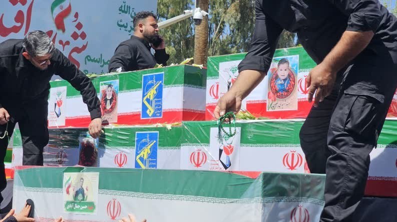 بدرقه اشک و حماسه؛ شیراز میزبان تشییع شهدای حمله دشمن + تصاویر اخبار شیراز , اخبار استان فارس ,