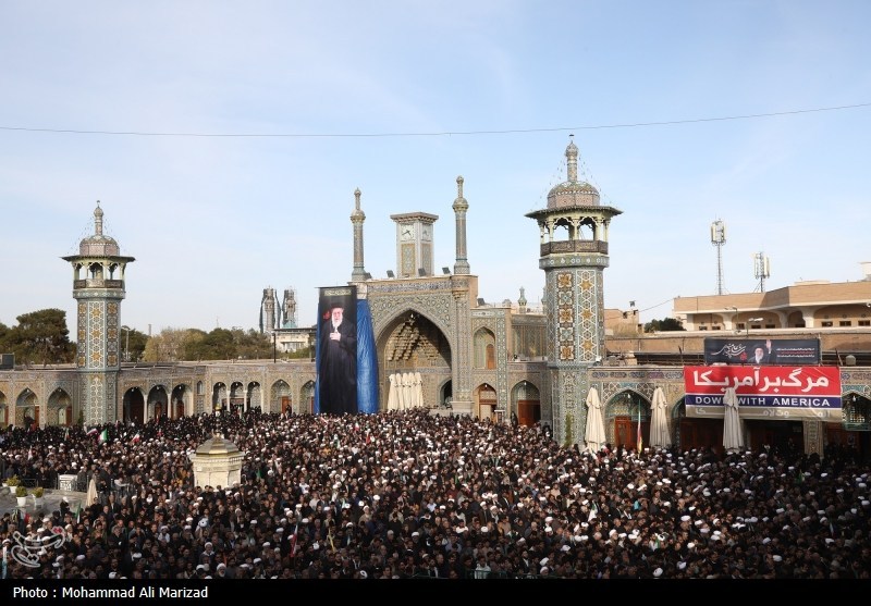 بدرقه تا بهشت؛ وداع باشکوه مردم قم با شهید لاریجانی+تصاویر شهید علی لاریجانی , شهید , اخبار قم ,