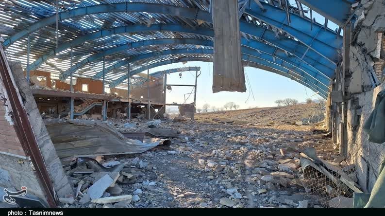 سوله ورزشی کوهدشت با موشکهای اسرائیل تخریب شد+تصاویر استان لرستان , اخبار استان لرستان ,