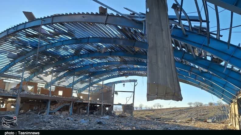 سوله ورزشی کوهدشت با موشکهای اسرائیل تخریب شد+تصاویر استان لرستان , اخبار استان لرستان ,