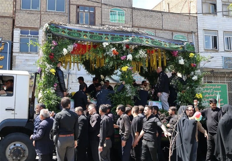 4 شهید خانواده «خانی» در بهارستان تشییع و خاکسپاری شد اخبار بهارستان , جنگ آمریکا و رژیم صهیونیستی علیه ایران , شهید ,