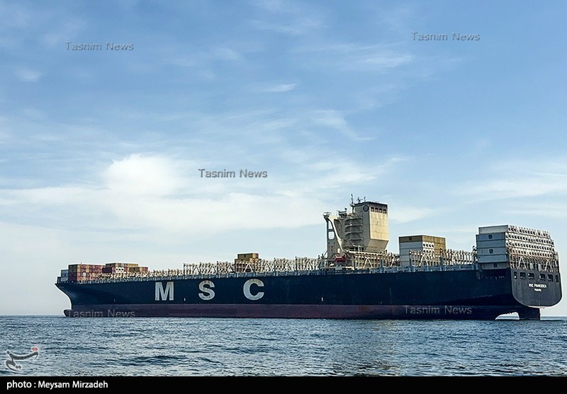 تصاویر جدید تسنیم از توقیف 2 کشتی کانتینربر اسرائیلی خلیج فارس , جنگ آمریکا و رژیم صهیونیستی علیه ایران ,