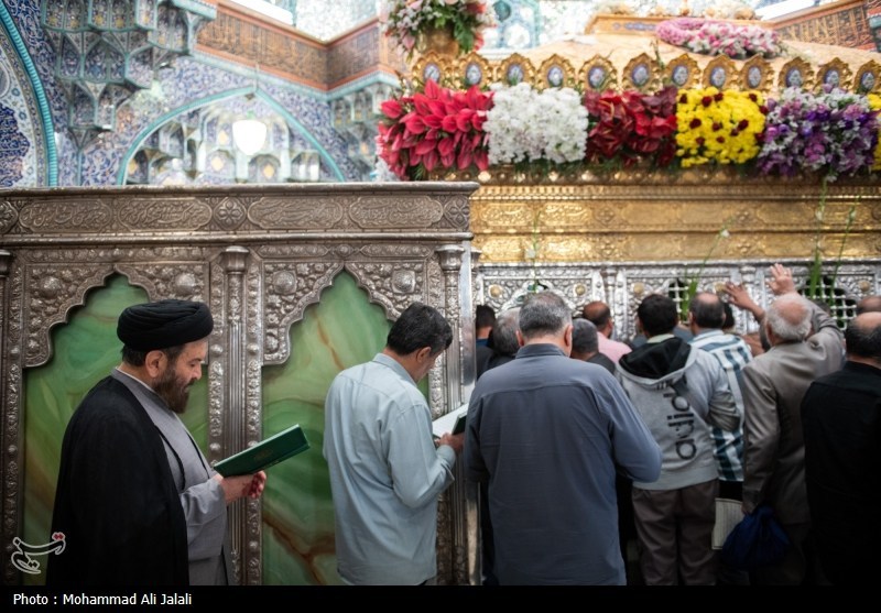 خطبهخوانی و آغاز دهه کرامت از حرم حضرت معصومه(س)+ عکس حضرت معصومه (س) , اخبار استان قم , دهه کرامت ,