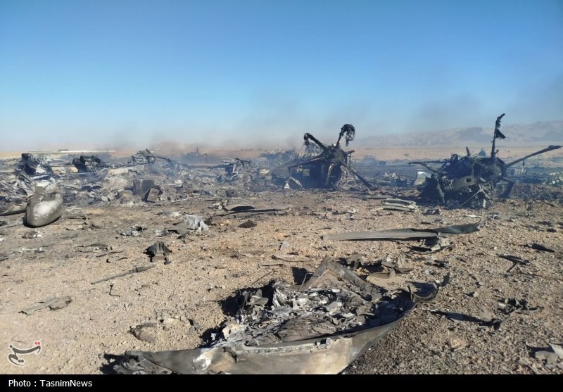 واقعه طبس تکرار شد/ تصاویر انهدام پرندههای متجاوز آمریکایی جنگ آمریکا و رژیم صهیونیستی علیه ایران ,