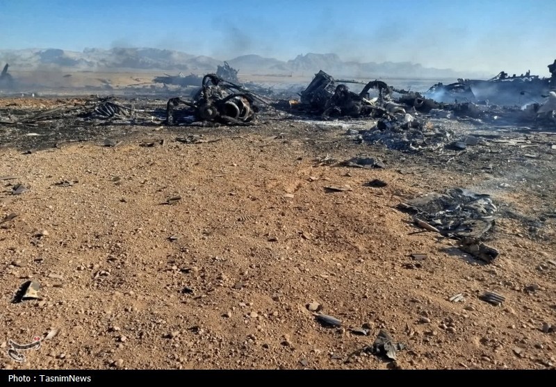 واقعه طبس تکرار شد/ تصاویر انهدام پرندههای متجاوز آمریکایی جنگ آمریکا و رژیم صهیونیستی علیه ایران ,