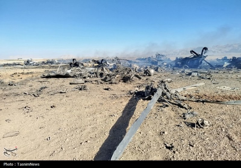 واقعه طبس تکرار شد/ تصاویر انهدام پرندههای متجاوز آمریکایی جنگ آمریکا و رژیم صهیونیستی علیه ایران ,