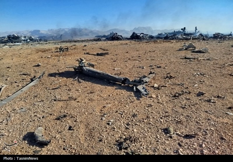 واقعه طبس تکرار شد/ تصاویر انهدام پرندههای متجاوز آمریکایی جنگ آمریکا و رژیم صهیونیستی علیه ایران ,