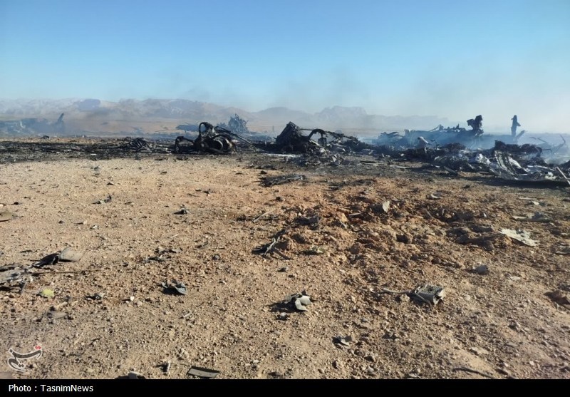 واقعه طبس تکرار شد/ تصاویر انهدام پرندههای متجاوز آمریکایی جنگ آمریکا و رژیم صهیونیستی علیه ایران ,