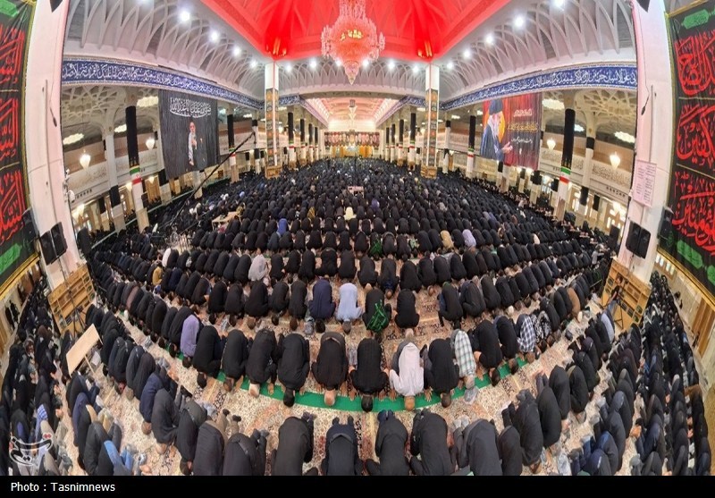 قم در روز عاشورا؛ از عزای سیدالشهدا(ع) تا تجدید بیعت با ولایت + عکس ماه محرم , حسینیه تسنیم , عاشورا , اخبار قم ,