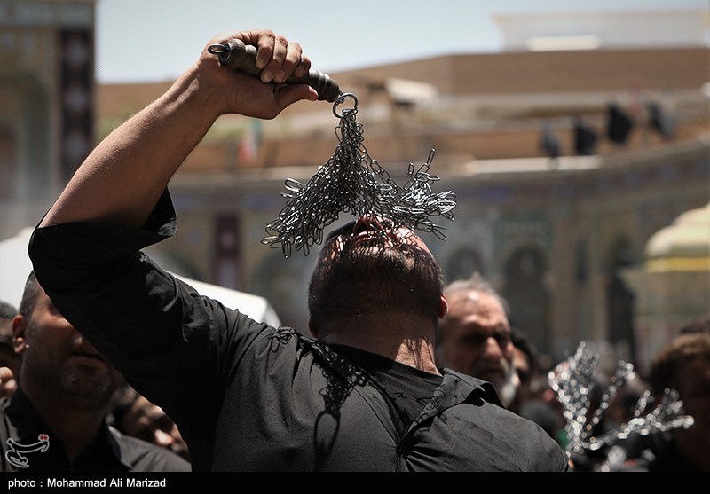 قم در روز عاشورا؛ از عزای سیدالشهدا(ع) تا تجدید بیعت با ولایت + عکس ماه محرم , حسینیه تسنیم , عاشورا , اخبار قم ,