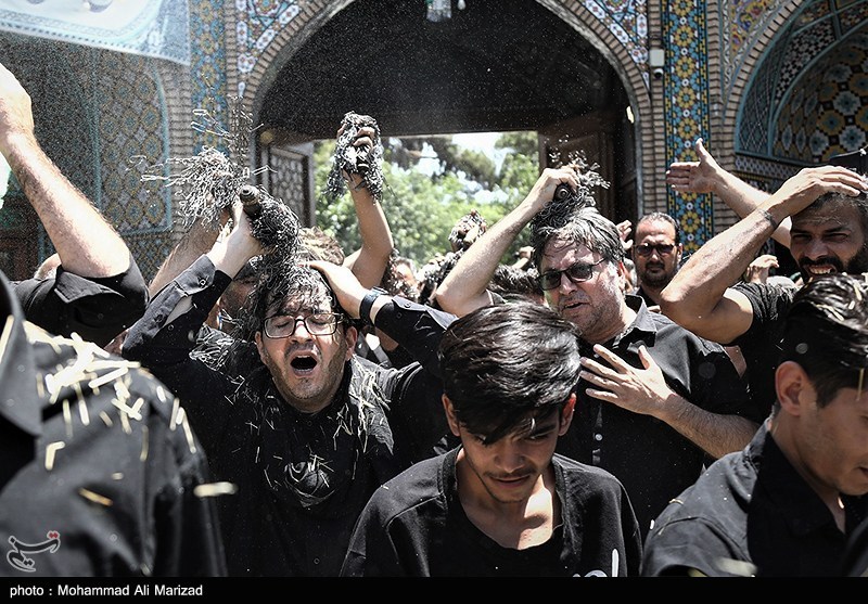 قم در روز عاشورا؛ از عزای سیدالشهدا(ع) تا تجدید بیعت با ولایت + عکس ماه محرم , حسینیه تسنیم , عاشورا , اخبار قم ,