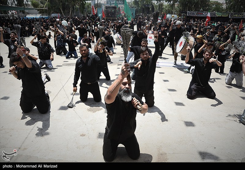 قم در روز عاشورا؛ از عزای سیدالشهدا(ع) تا تجدید بیعت با ولایت + عکس ماه محرم , حسینیه تسنیم , عاشورا , اخبار قم ,